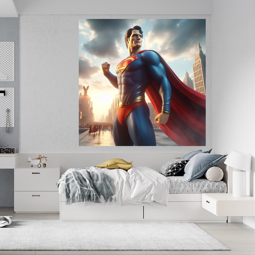 מדבקות קיר גדולות דגם סופרמן 6