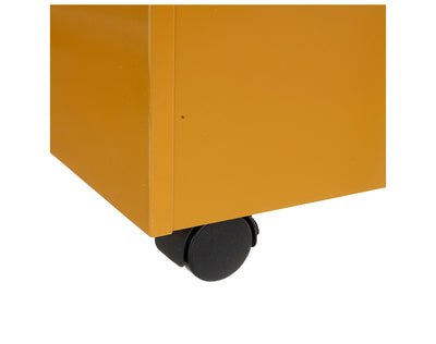 קופסת אחסון מעץ על גלגלים - 127141F