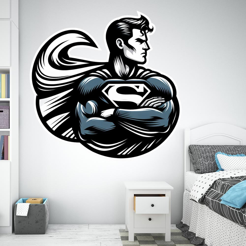 מדבקות קיר גדולות דגם סופרמן 10