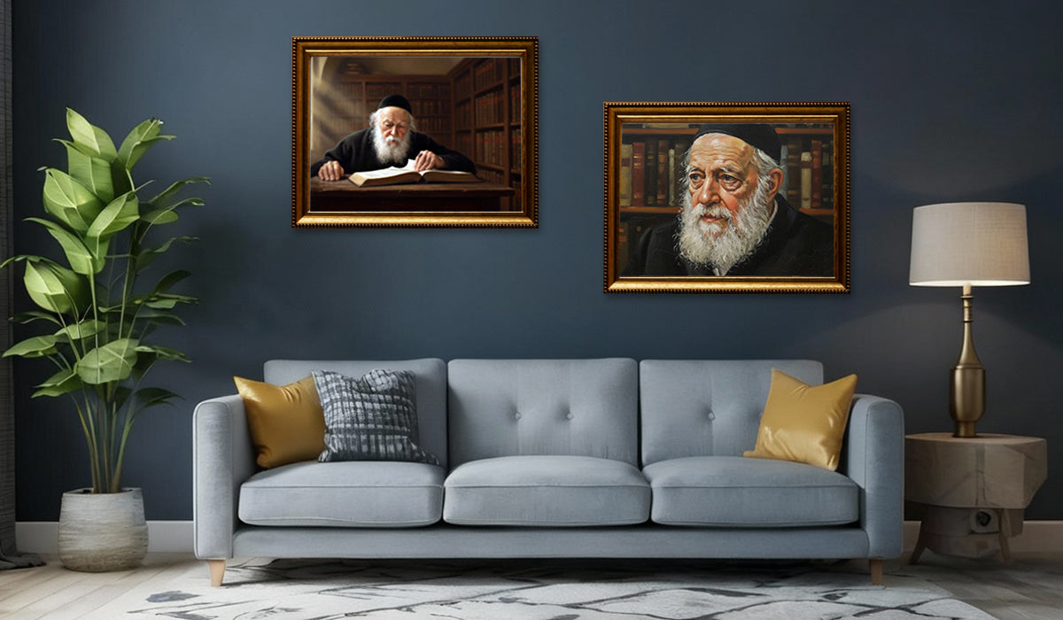 להכניס את ברכת גדולי הדור ללב הבית: סדרת ציורי קנבס יוקרתיים במחיר מיוחד!