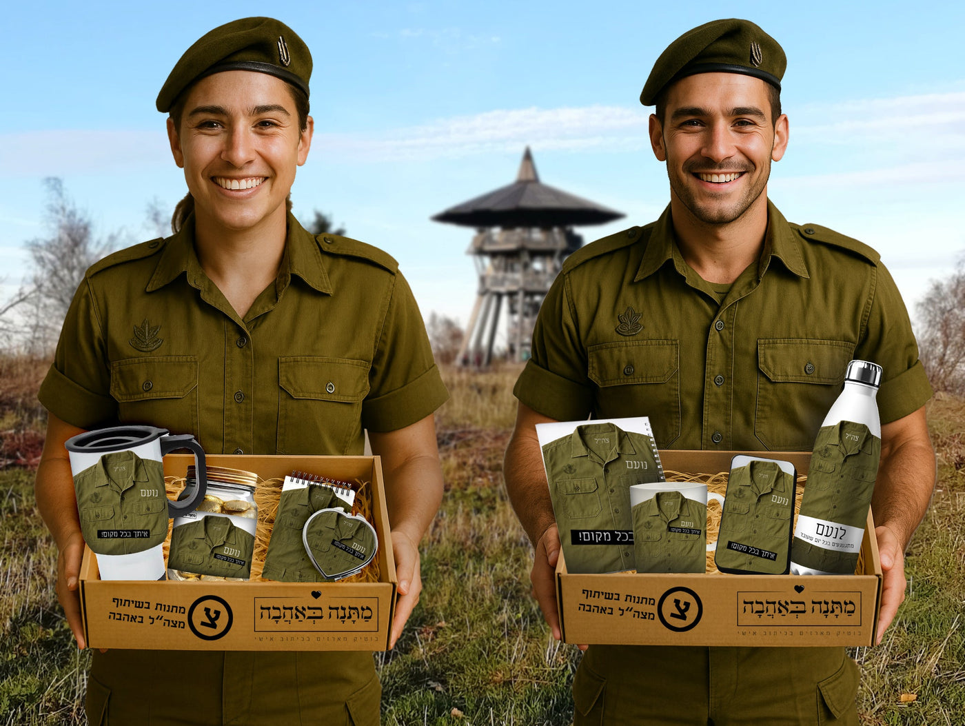 מארז מתנה אישי לחיילים – עם השם שלהם והקדשה מהלב בפרויקט מחירים מסובסד בשיתוף צה"ל