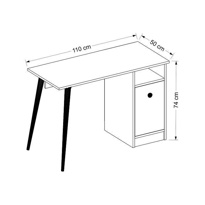 Cannas - שולחן עבודה - צבע לבן - משלוח חינם