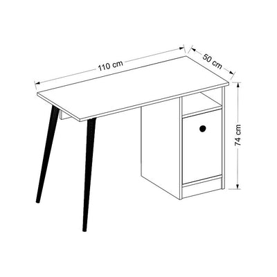 Cannas - שולחן עבודה - צבע לבן - משלוח חינם