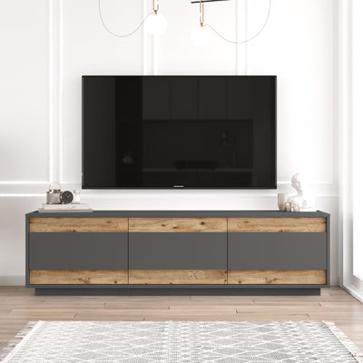 מזנון טלוויזיה מעוצב Zoltan FR4-AA צבע אגוז אפור- מבית HOMAX משלוח חינם