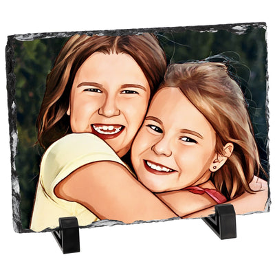 אבן בזלת מאויירת דגם מלבני - 20X15 ס"מ - Baby Coupon