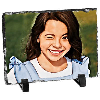 אבן בזלת מאויירת דגם מלבני - 20X15 ס"מ - Baby Coupon