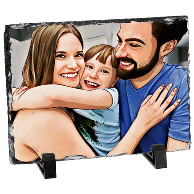 אבן בזלת מאויירת דגם מלבני - 20X15 ס"מ - Baby Coupon