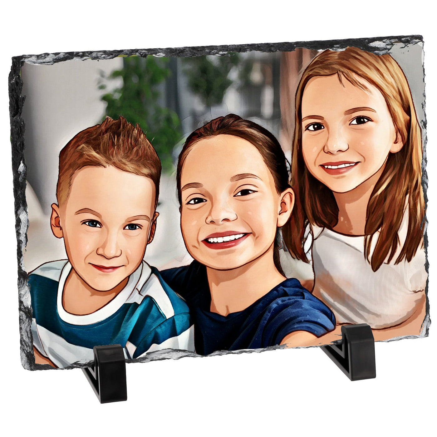 אבן בזלת מאויירת דגם מלבני - 20X15 ס"מ - Baby Coupon