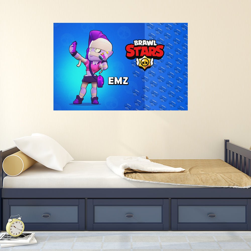מדבקות קיר גדולות דגם בראול סטארס - EMZ - Baby Coupon