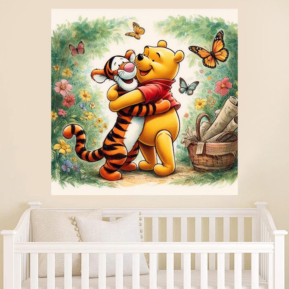 מדבקות קיר גדולות דגם פו הדוב 11 - Baby Coupon