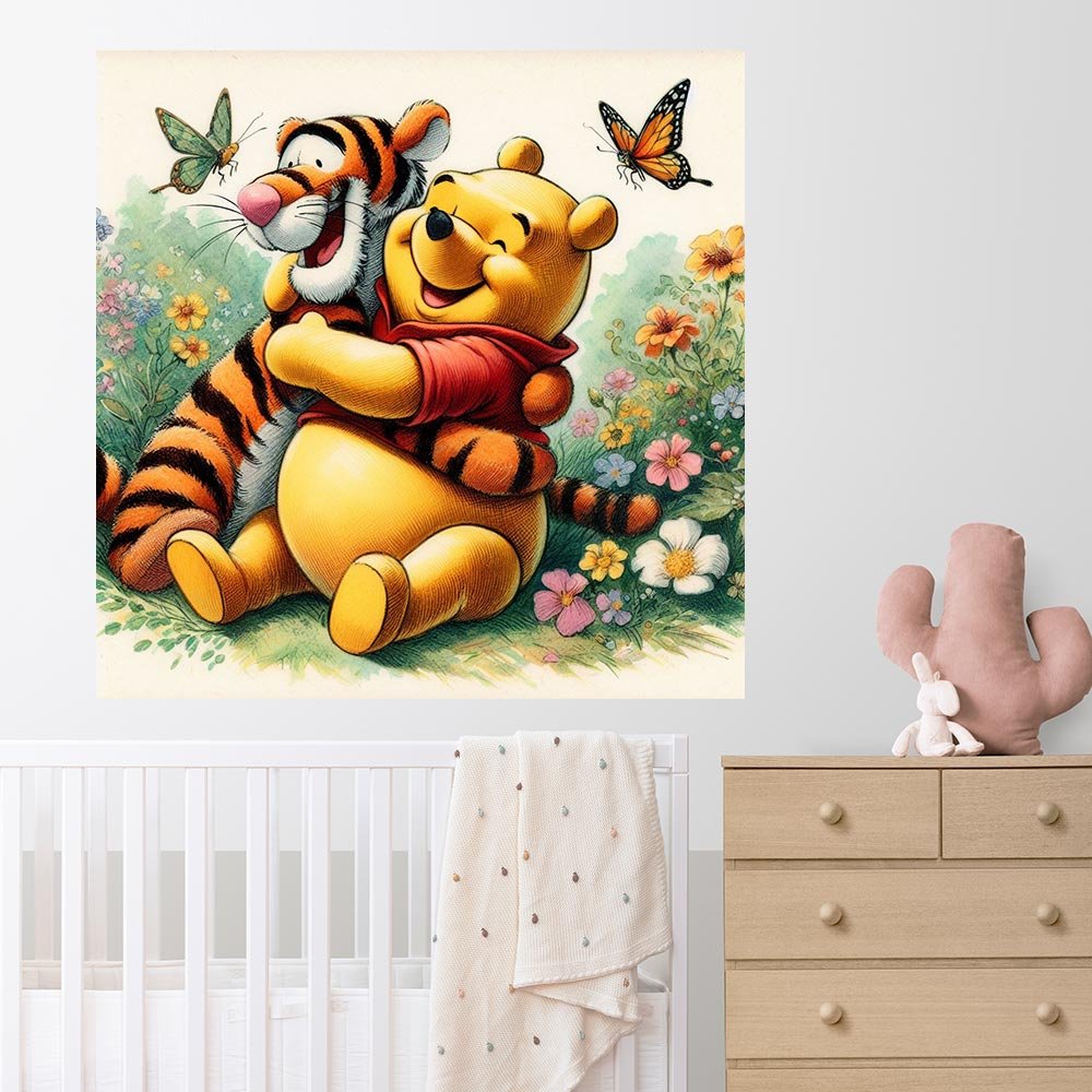 מדבקות קיר גדולות דגם פו הדוב 16 - Baby Coupon