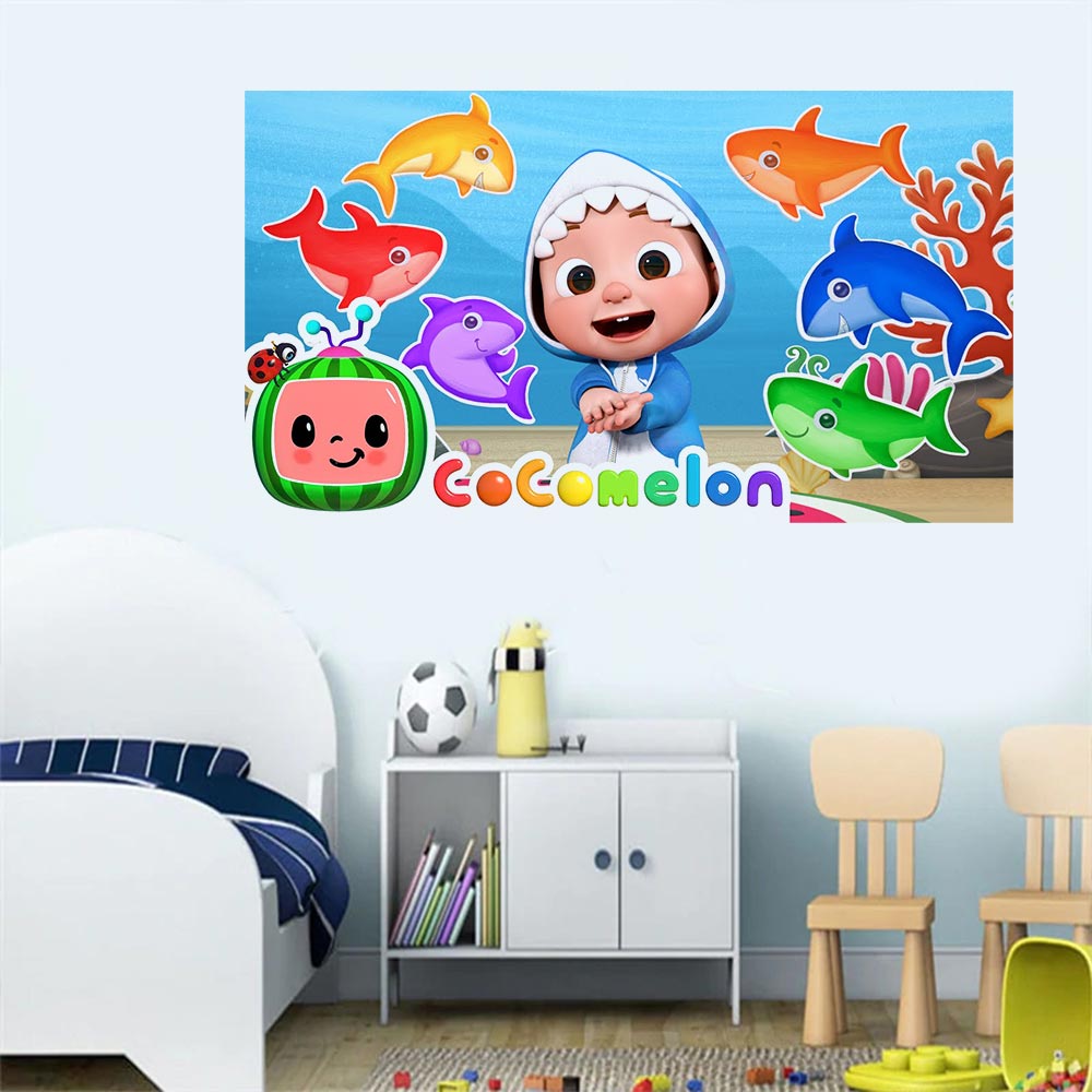 מדבקות קיר גדולות דגם קוקומלון 1 - Baby Coupon