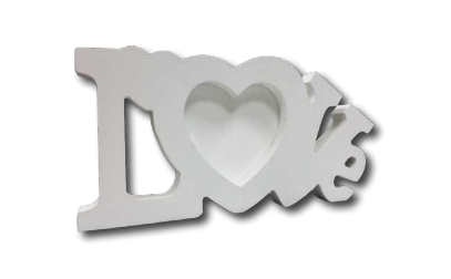 מסגרת עץ LOVE עם תמונה בעיצוב אישי - Baby Coupon