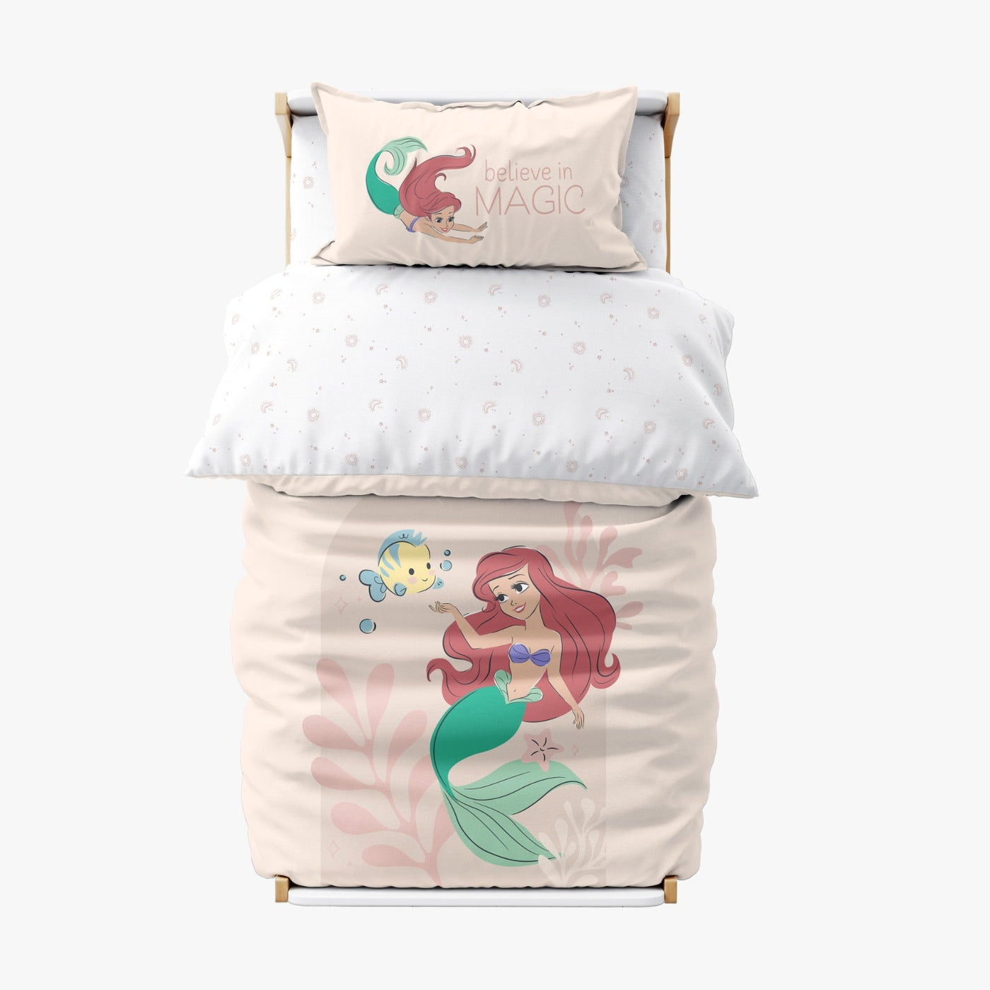 סט מצעים למיטת מעבר 100% כותנה בת הים במצולות - Baby Coupon