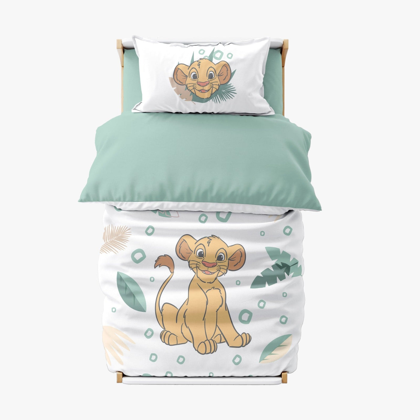סט מצעים למיטת מעבר 100% כותנה דגם סימבה תינוק - Baby Coupon