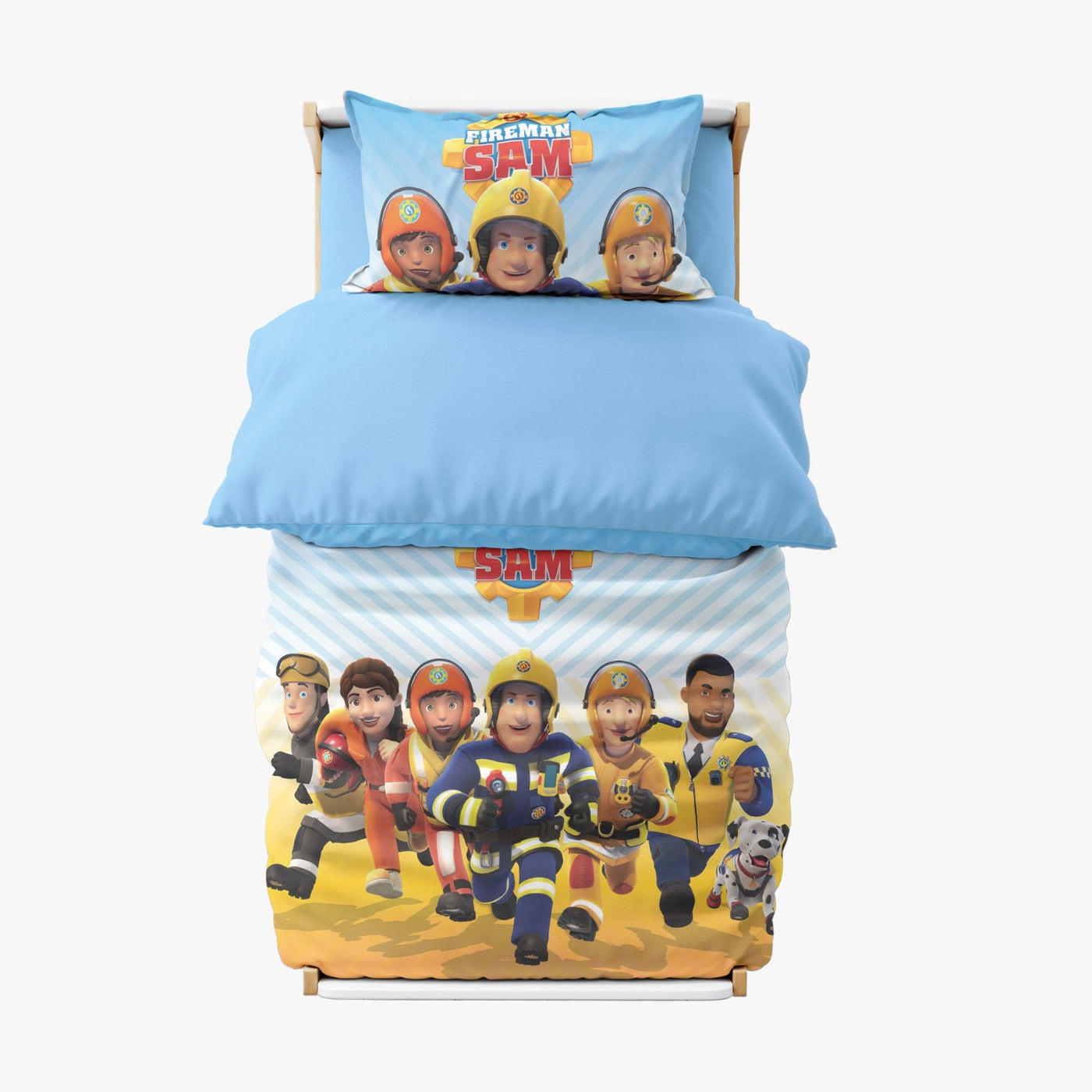 סט מצעים למיטת מעבר 100% כותנה דגם סמי במשימה - Baby Coupon