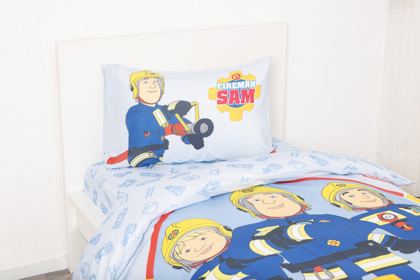 סט מצעים מיטה וחצי 100% כותנה דגם FIREMAN SAM - Baby Coupon