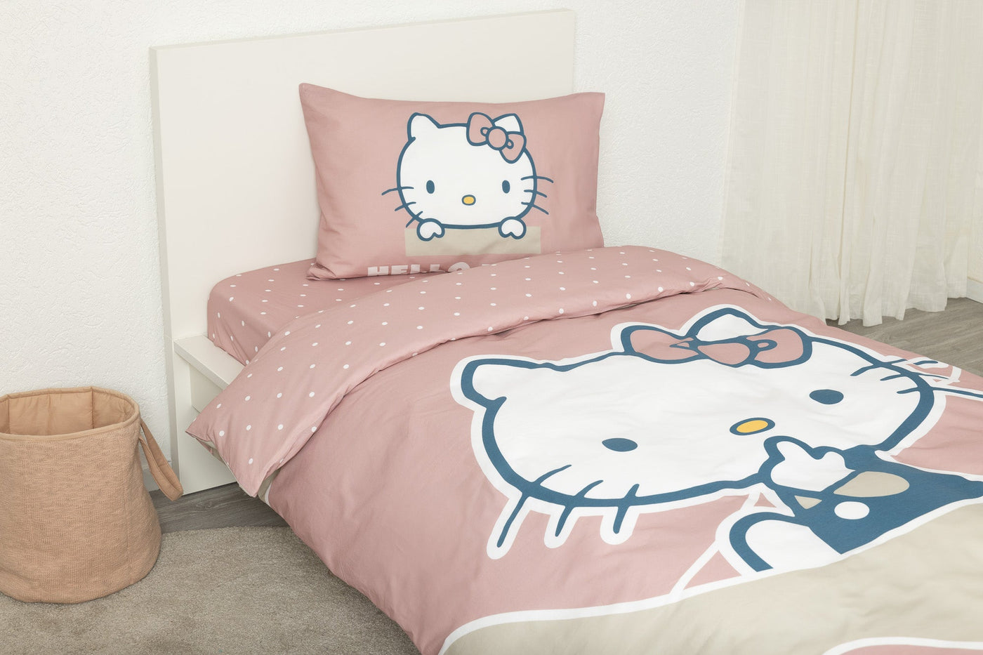 סט מצעים מיטה וחצי דגם HELLO KITTY - Baby Coupon
