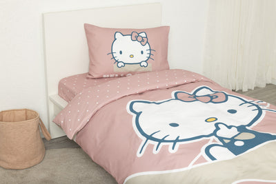 סט מצעים מיטה וחצי דגם HELLO KITTY - Baby Coupon