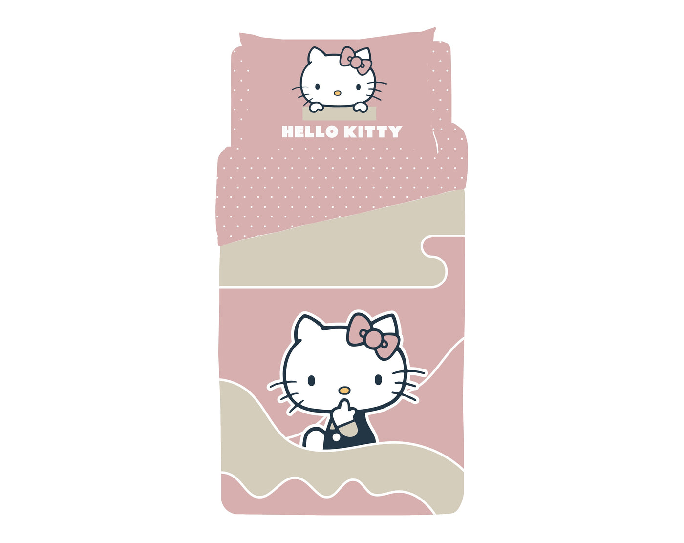 סט מצעים מיטה וחצי דגם HELLO KITTY - Baby Coupon