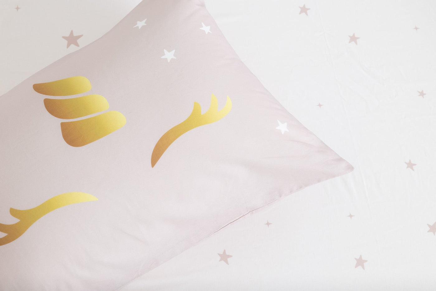 סט מצעים מיטה וחצי דגם UNICORN GOLD - Baby Coupon
