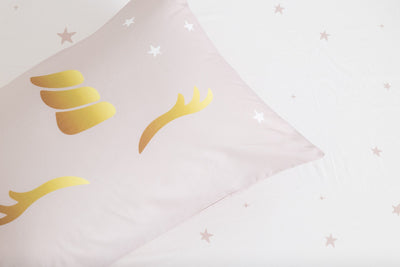 סט מצעים מיטה וחצי דגם UNICORN GOLD - Baby Coupon