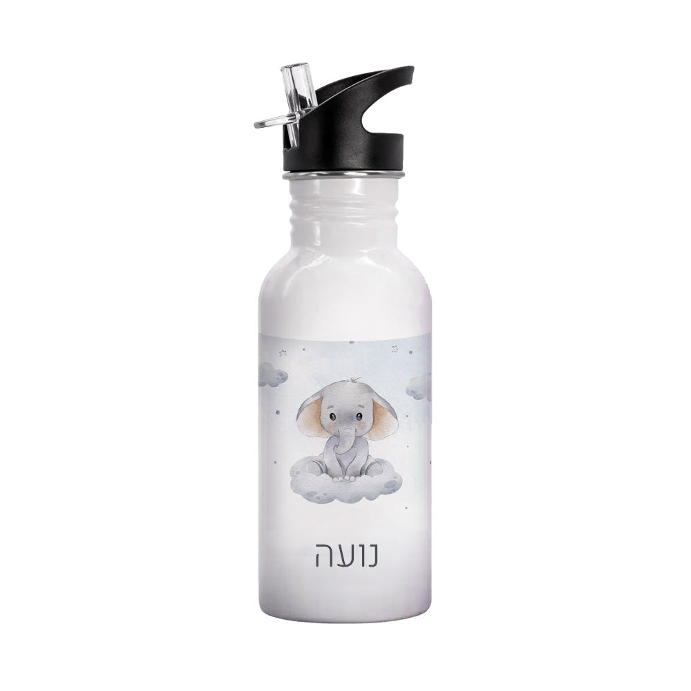 סט מוצרים עם שם הילד/ה בעיצוב "פילון" - Baby Coupon