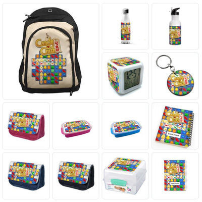 סט מוצרים עם שם הילד/ה בעיצוב קנדי קראש Candy Crush - Baby Coupon
