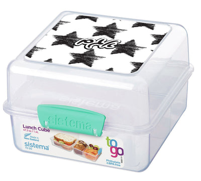 סט מוצרים עם שם הילד/ה בעיצוב כוכבים משופשף - Baby Coupon