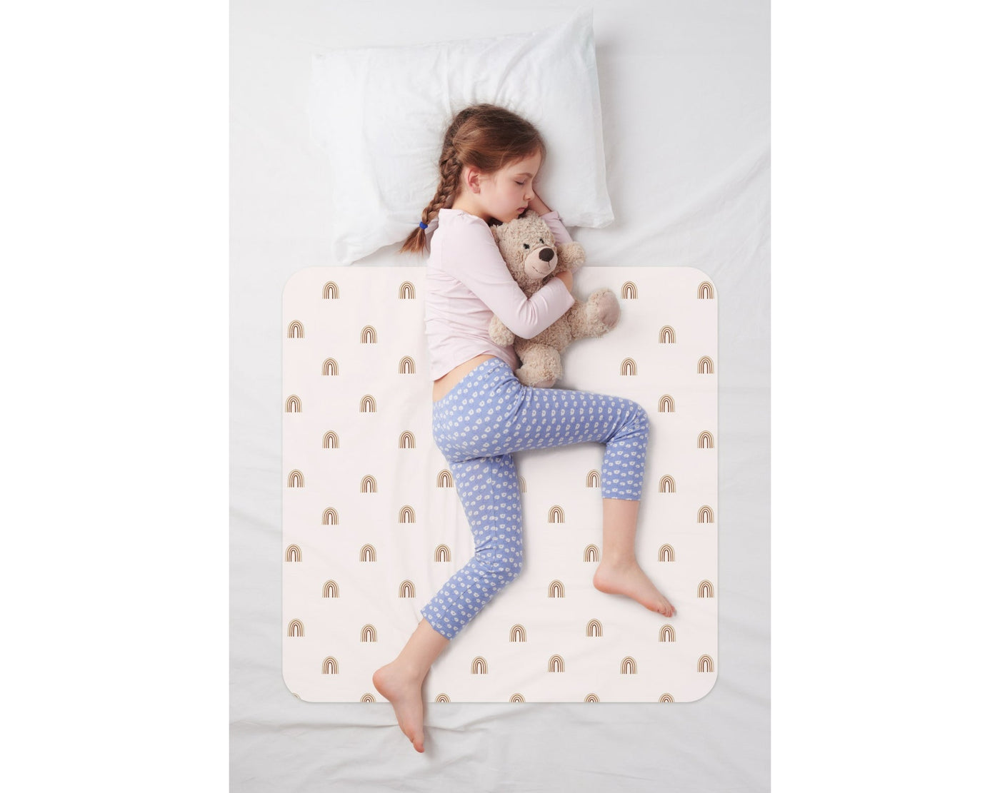 סדינית הקסם דגם קשת בענן - Baby Coupon
