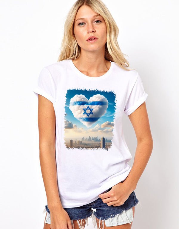 חולצות בעיצוב "ענן הלב" במגוון מידות לבחירה - Baby Coupon