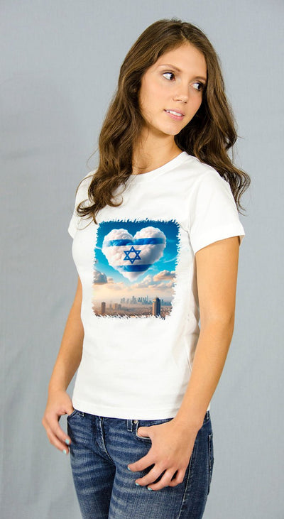 חולצות בעיצוב "ענן הלב" במגוון מידות לבחירה - Baby Coupon