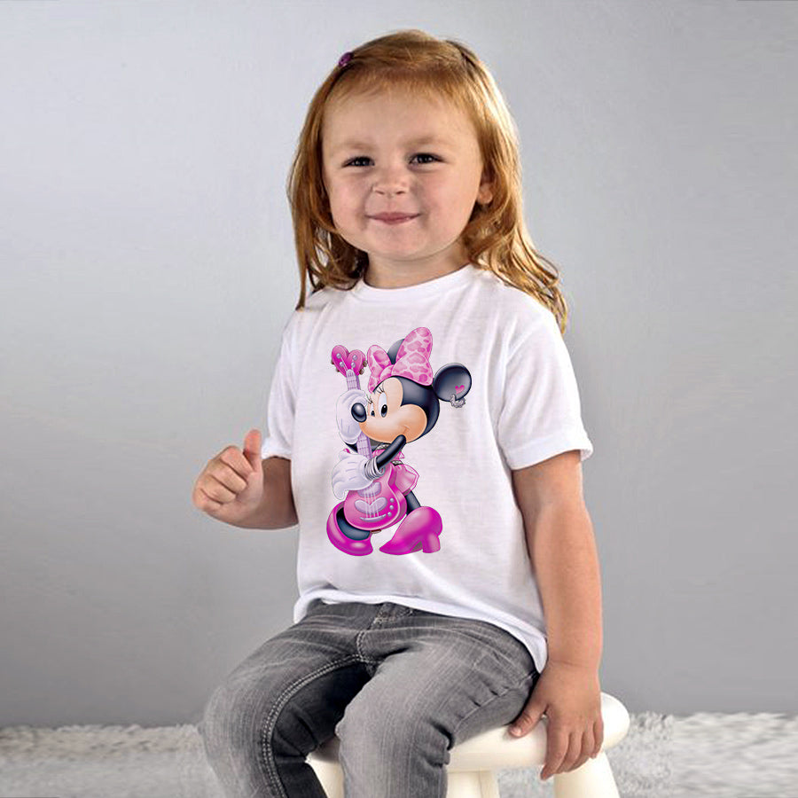 חולצת טי מעוצבת ילדים / מבוגרים - מיני מאוס סגול