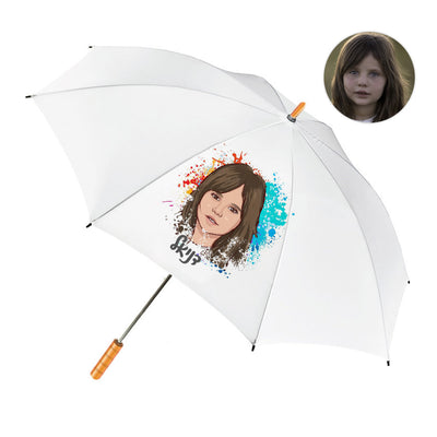 מטרייה מעוצבת עם איור אישי ושם