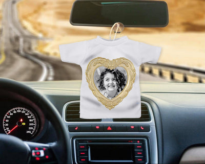 מיני חולצה לרכב עם תמונה ומשפט בעיצובים מיוחדים ומקוריים