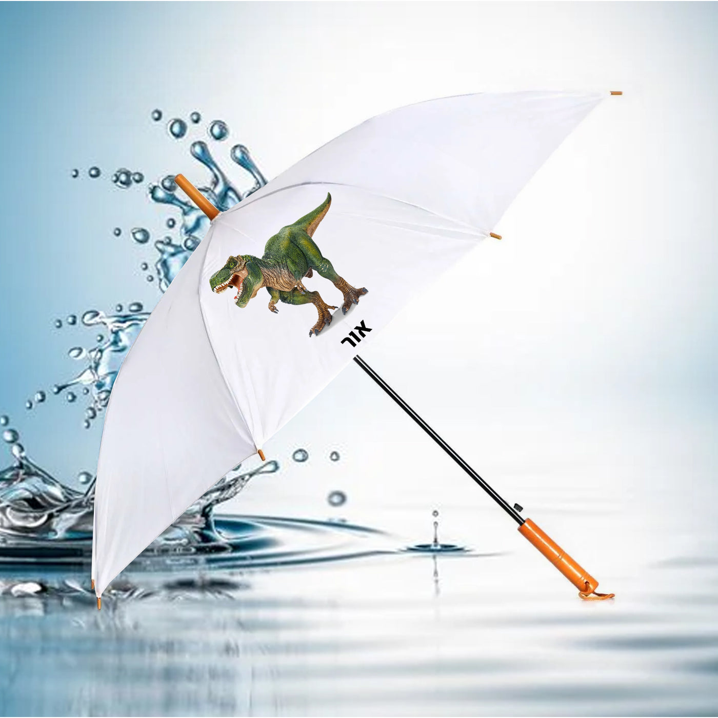 מטרייה מעוצבת עם שם אישי- דינוזאור 2