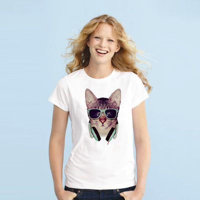 חולצת טי מעוצבת ילדים / מבוגרים - חתול