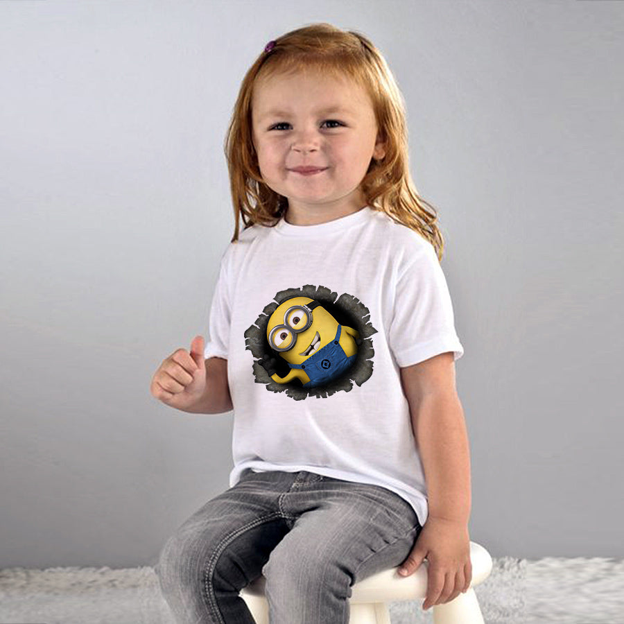 חולצת טי מעוצבת ילדים / מבוגרים - דגם 3 מיניונים