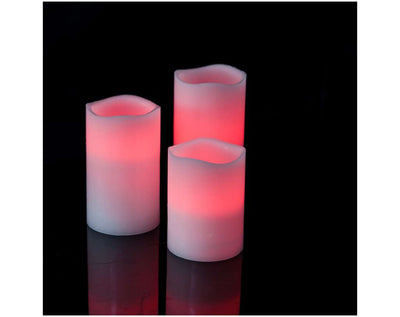 סט נרות לאווירה רומנטית במיוחד עם תאורת לד מחליפה צבעים כולל משלוח חינם