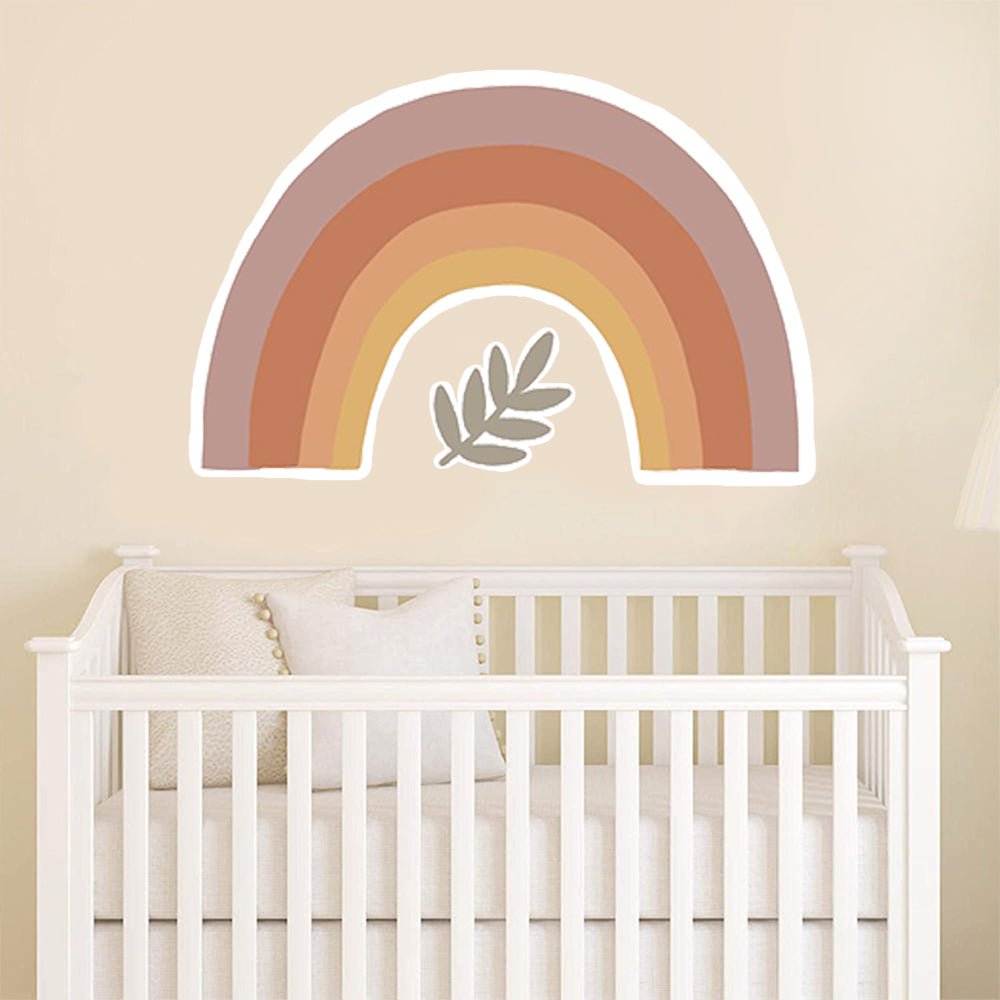 מדבקות קיר גדולות דגם קשת בסגנון בוהו שיק 2 - Baby Coupon