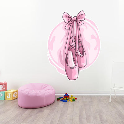 מדבקות קיר גדולות דגם נעלי בלט - Baby Coupon