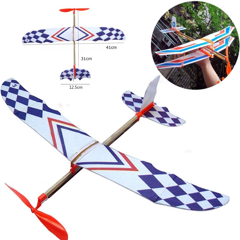 מטוס מדהים להרכבה עם מנוע גומיה במיוחד לילדים! - Baby Coupon