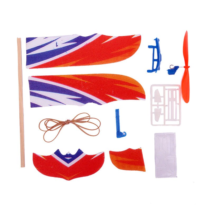 מטוס מדהים להרכבה עם מנוע גומיה במיוחד לילדים! - Baby Coupon