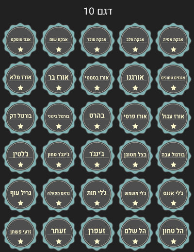 סט 100 מדבקות תבלינים מפוארות להדבקה על צנצנות מזון ותבלינים עמידות במים וסבון - Baby Coupon