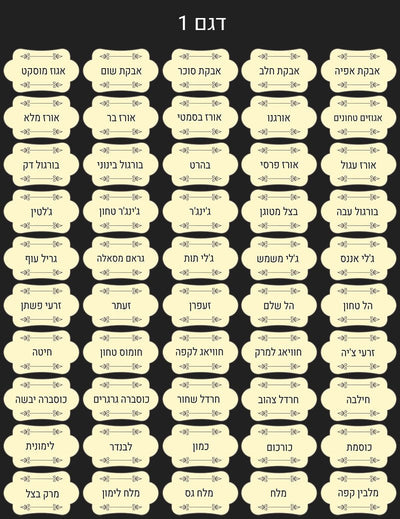 סט 100 מדבקות תבלינים מפוארות להדבקה על צנצנות מזון ותבלינים עמידות במים וסבון - Baby Coupon