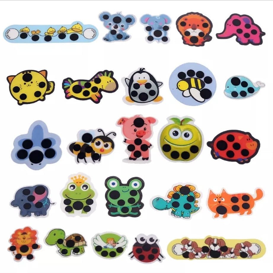 סט 5 מדבקות למדידת חום לילדים רק ₪9.90 - Baby Coupon