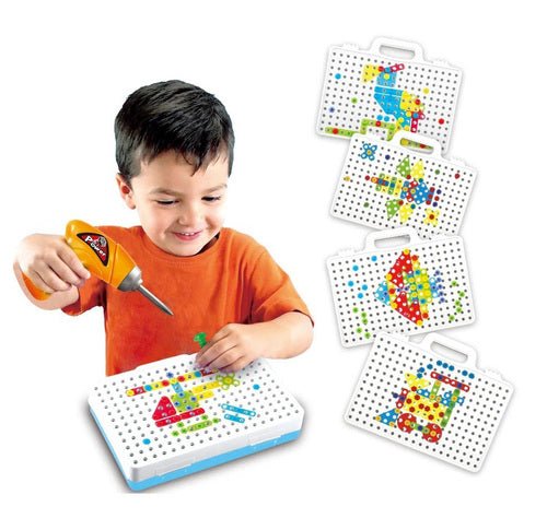 תיבת היצירות שלי 106 חלקים כולל מברגה חשמלית - Baby Coupon