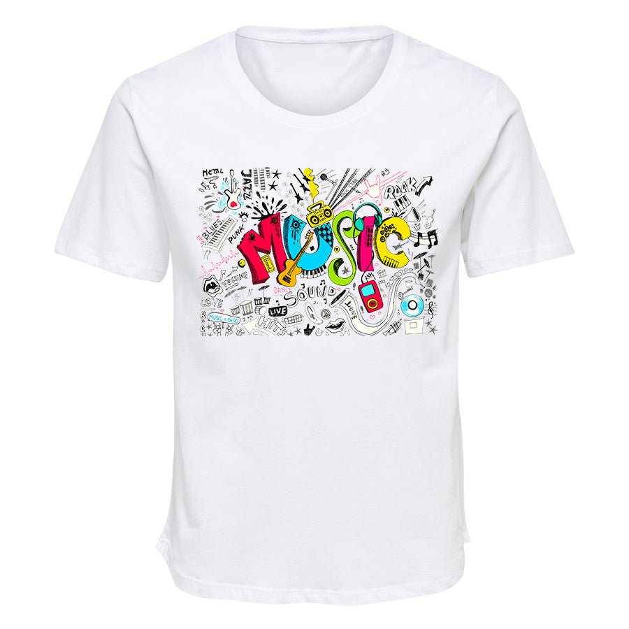 חולצת טי מעוצבת ילדים / מבוגרים - MUSIC - Baby Coupon