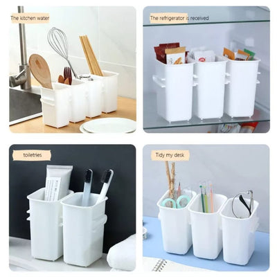 זוג קופסאות תאי אחסון מתחברים בנעילה אחד לשני. מושלם לדלת המקרר ולאחסון מוצרי הבית - Baby Coupon