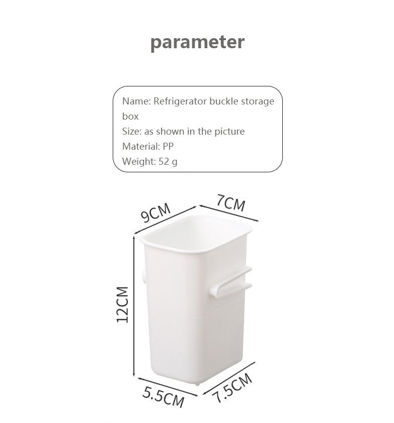 זוג קופסאות תאי אחסון מתחברים בנעילה אחד לשני. מושלם לדלת המקרר ולאחסון מוצרי הבית - Baby Coupon